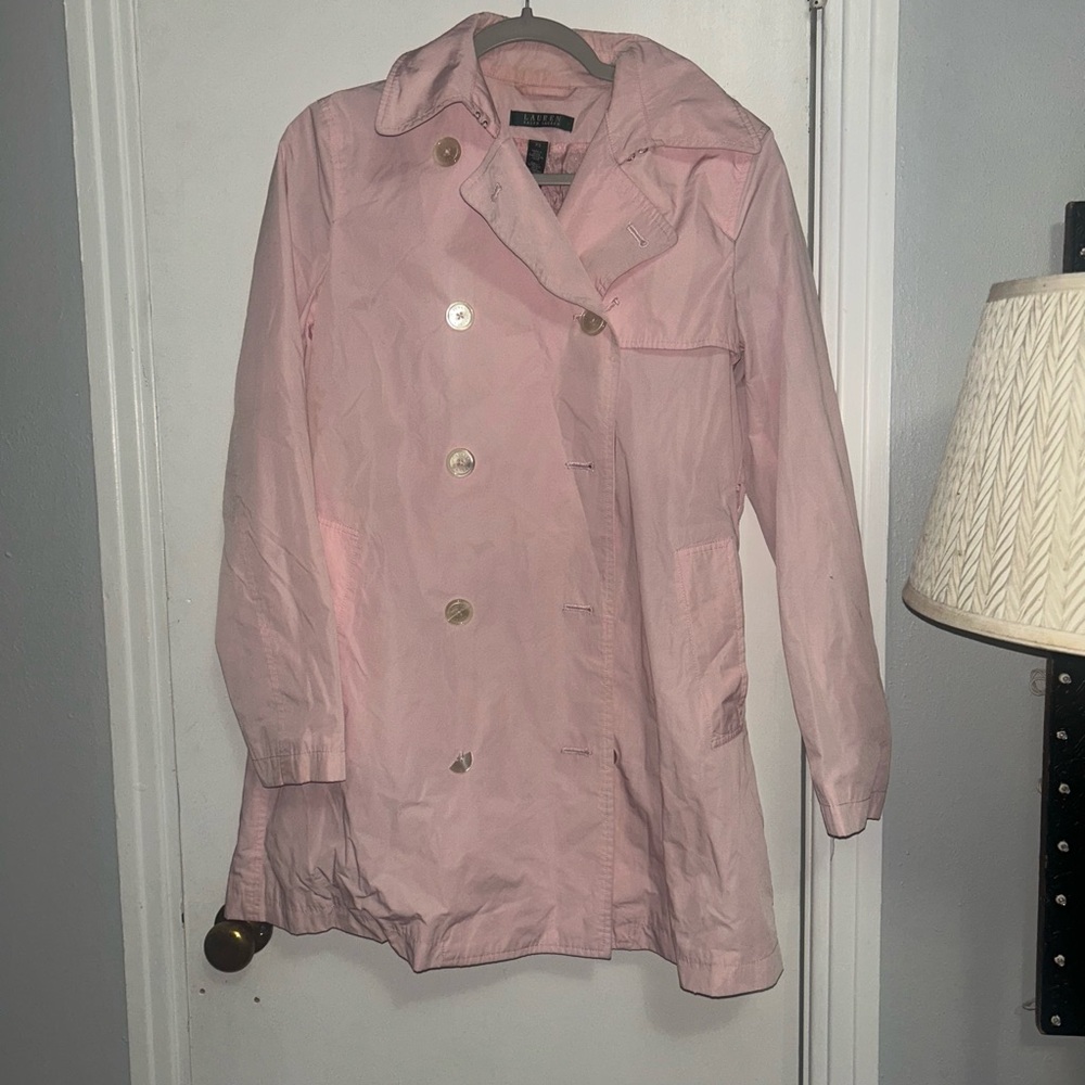 COPY - Pink Double-Breasted Women's Coat